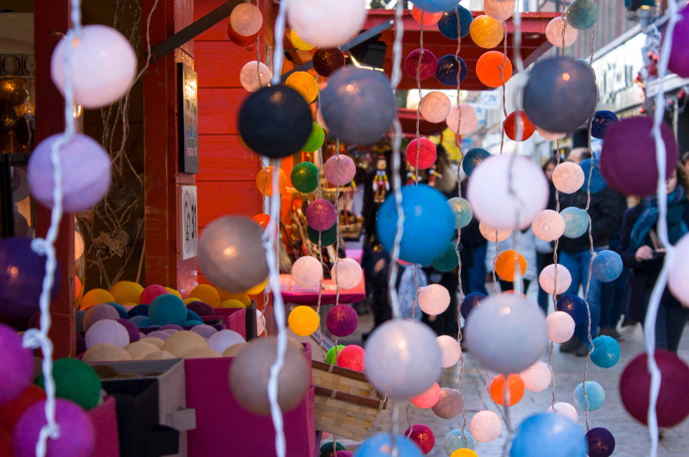 close up multi colored balloons