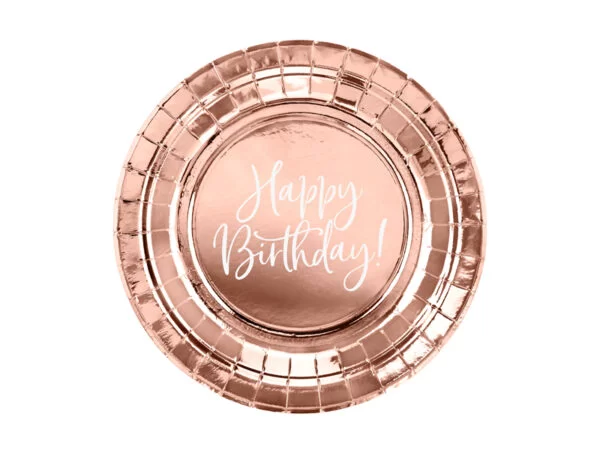 tanjur happy birthday rose gold